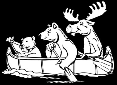 animals canoe 1