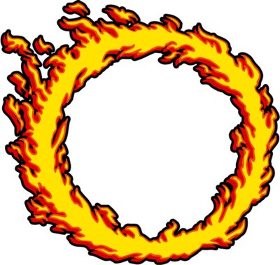 flaming circle