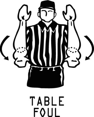 referee table foul