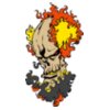 flaming skull 02