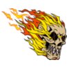 flaming skull 01